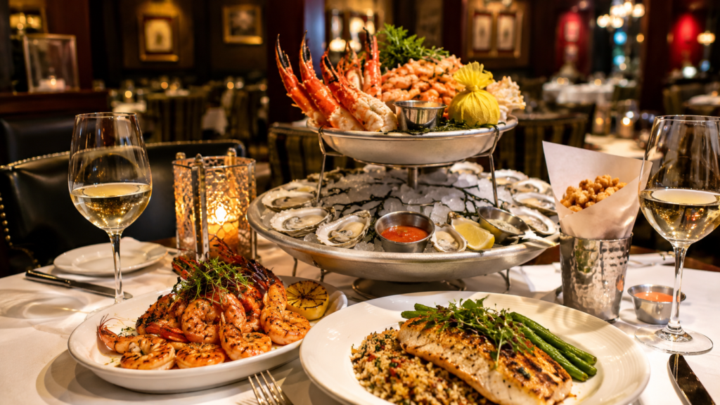 Fresh Gulf Coast seafood served at Beau Rivage Resort and Casino